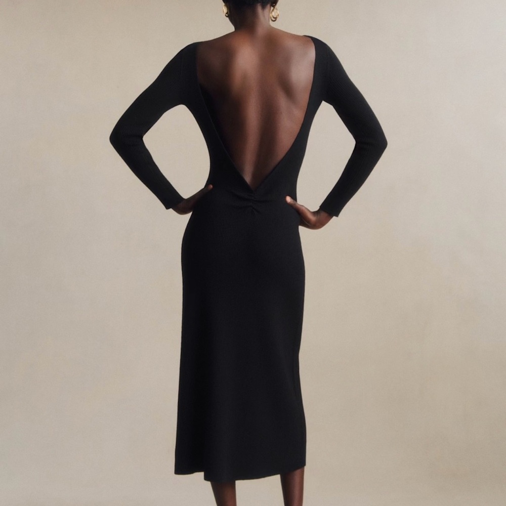 Sezane Vivianne Dress Black - Size S